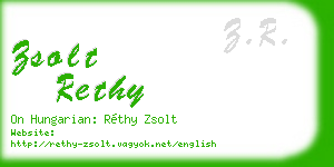 zsolt rethy business card